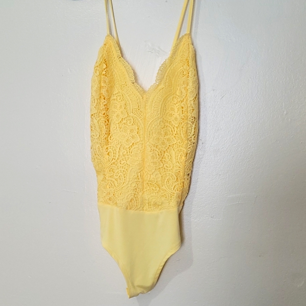 Rue 21 Yellow Bodysuit